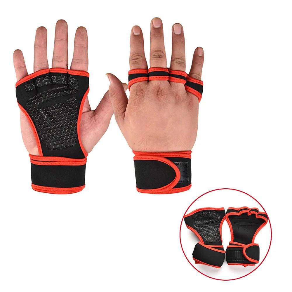Weightlifting Gym Hand Wrist Palm Protector Gloves - Bargain Tool