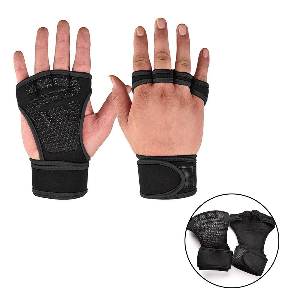Weightlifting Gym Hand Wrist Palm Protector Gloves - Bargain Tool