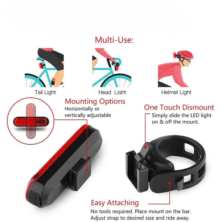 Rechargeable Bike Tail Light - Bargain Tool