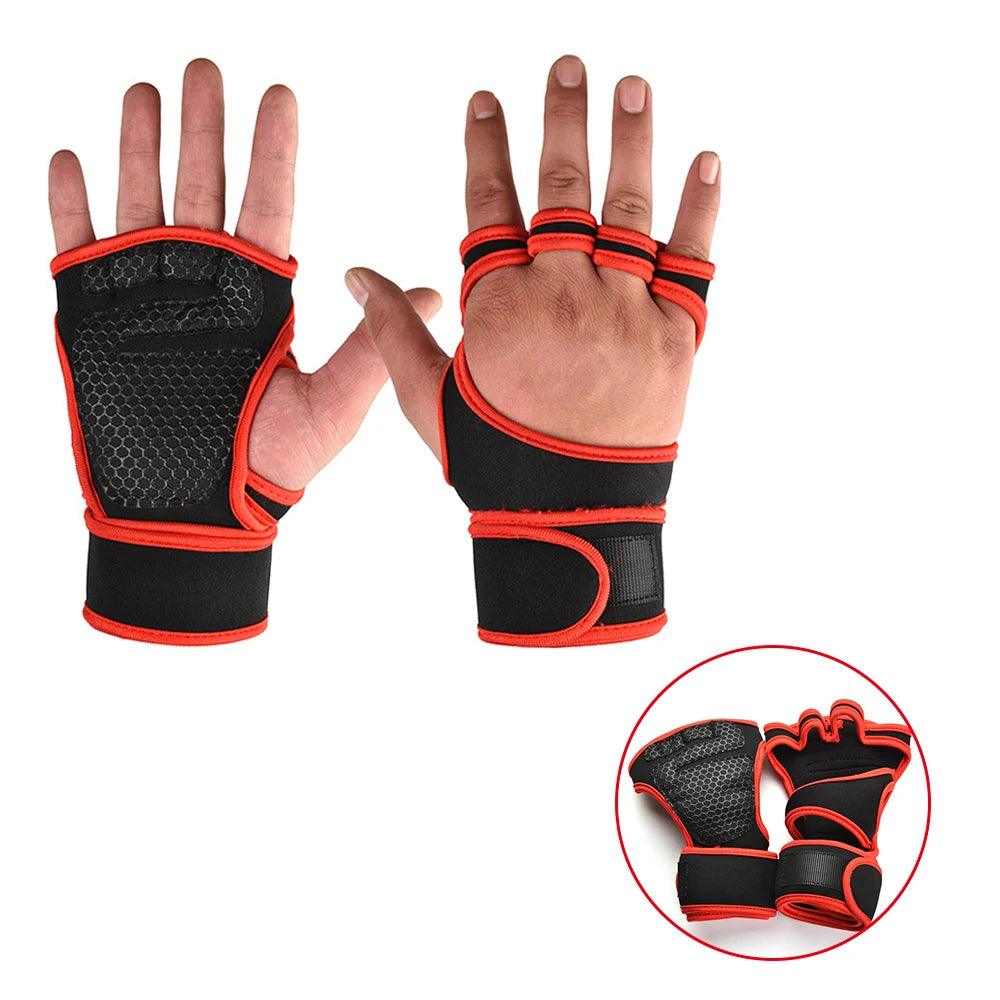 Weightlifting Gym Hand Wrist Palm Protector Gloves - Bargain Tool