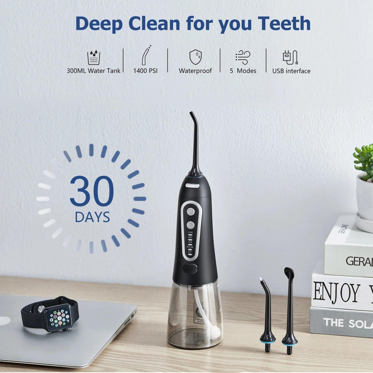 Rechargeable Water Flosser For Oral Care - Bargain Tool