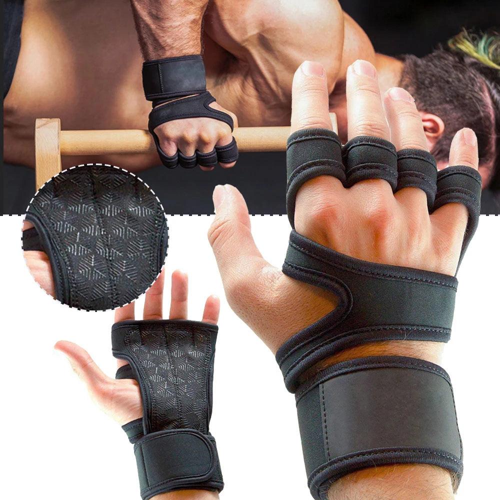 Weightlifting Gym Hand Wrist Palm Protector Gloves - Bargain Tool