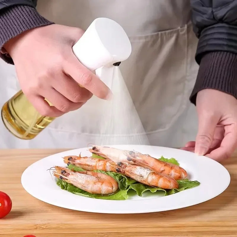 Reusable Oil Spray Bottle – Olive Oil and Vinegar Dispenser for Cooking, Baking, and BBQ (200ml / 300ml / 500ml)