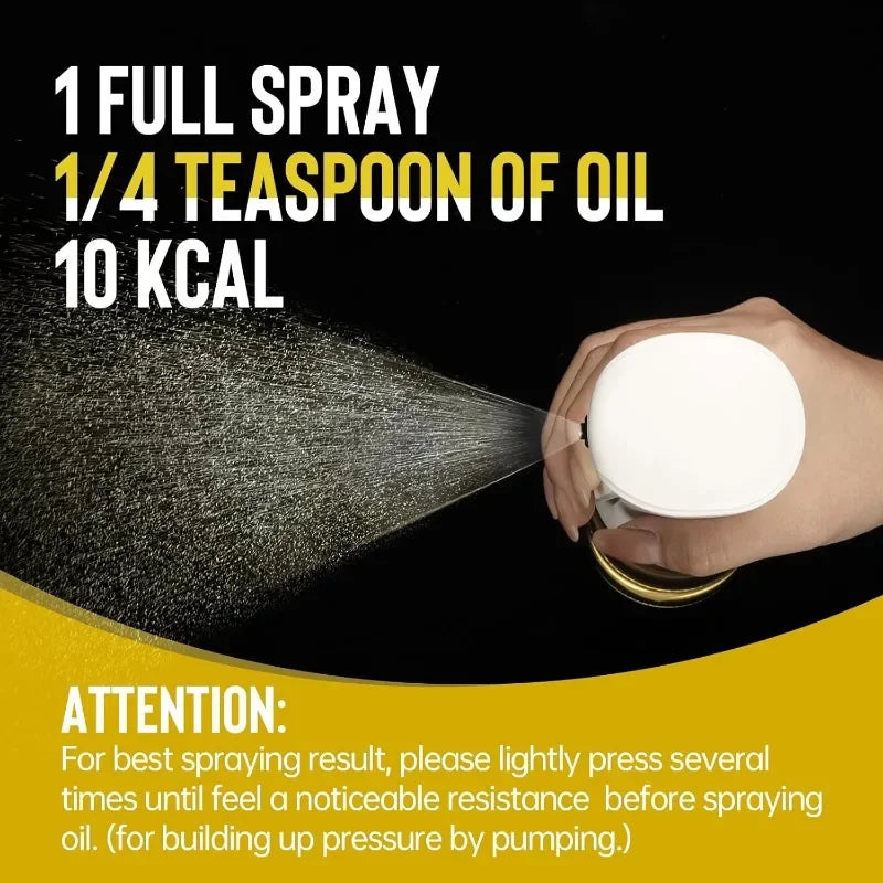 Reusable Oil Spray Bottle – Olive Oil and Vinegar Dispenser for Cooking, Baking, and BBQ (200ml / 300ml / 500ml)