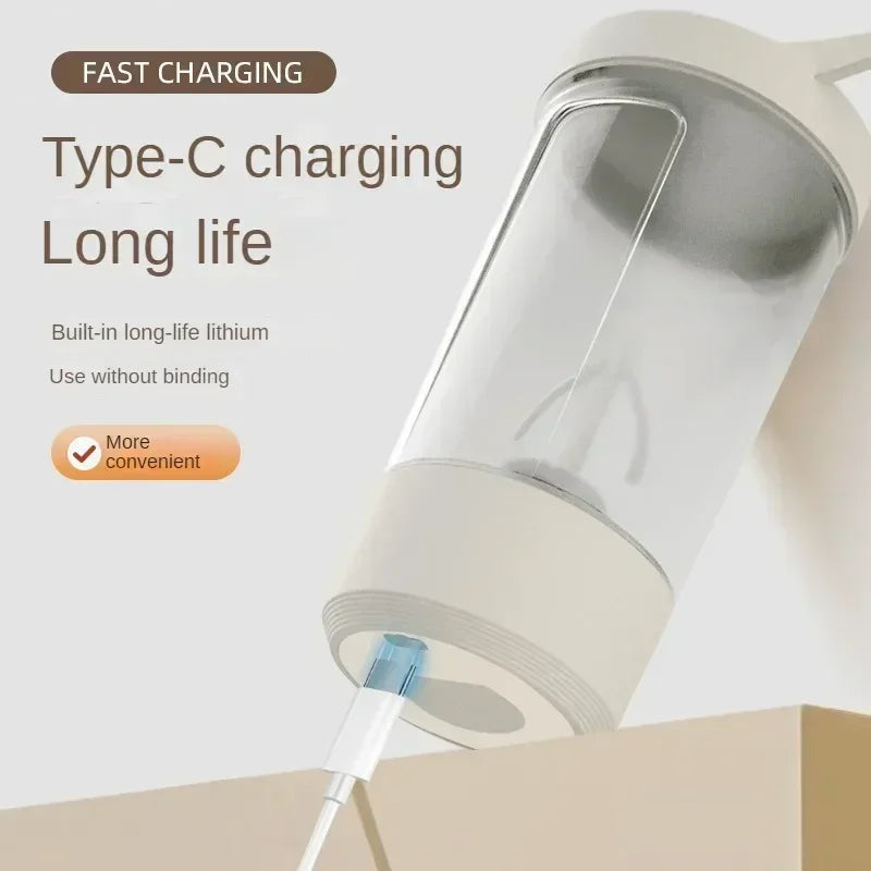 Portable Electric Blender – USB Rechargeable Shaker Cup for Smoothies, Protein Shakes, Coffee & Fitness