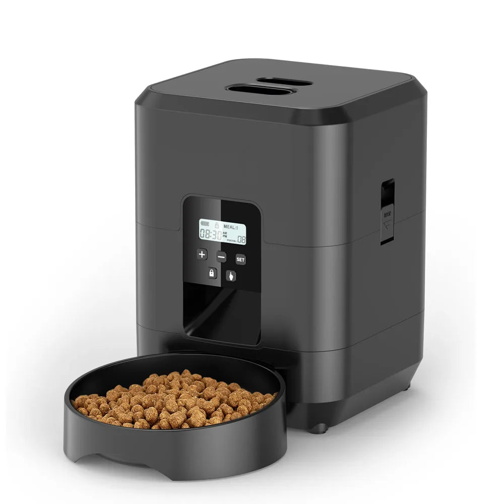 Smart Automatic Pet Feeder – Timed Cat & Dog Food Dispenser with Portion Control and LCD Display