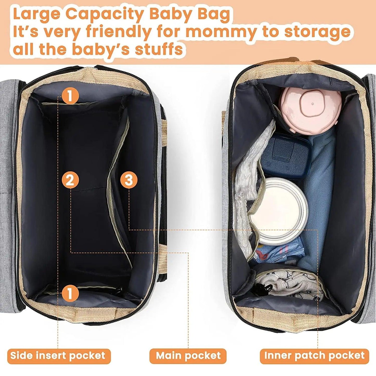 Portable Mommy Folding Baby Bag - Bargain Tool