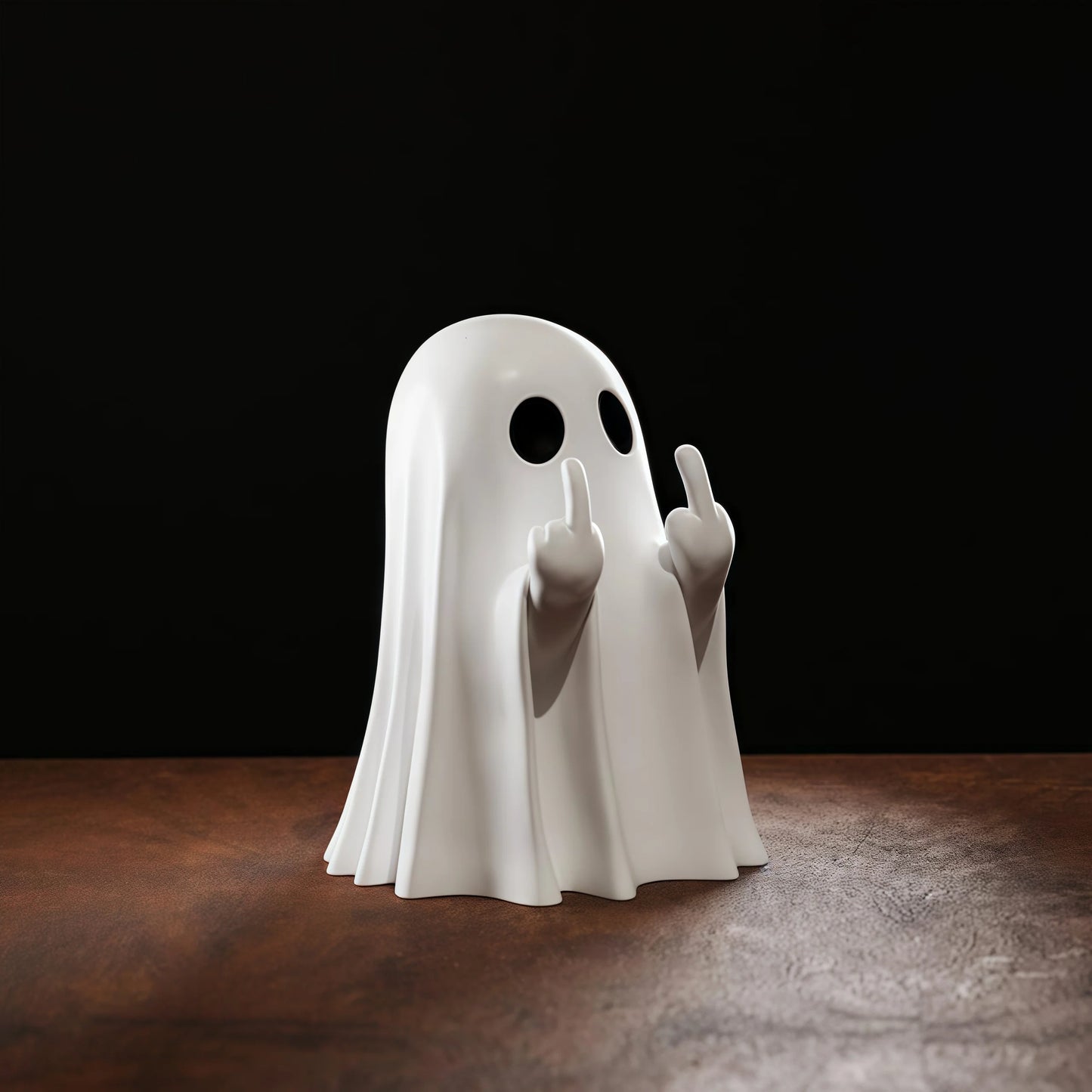 Cheeky Ghost Figurine – Funny Halloween Home Decoration for Table, Shelf, or Desk Display