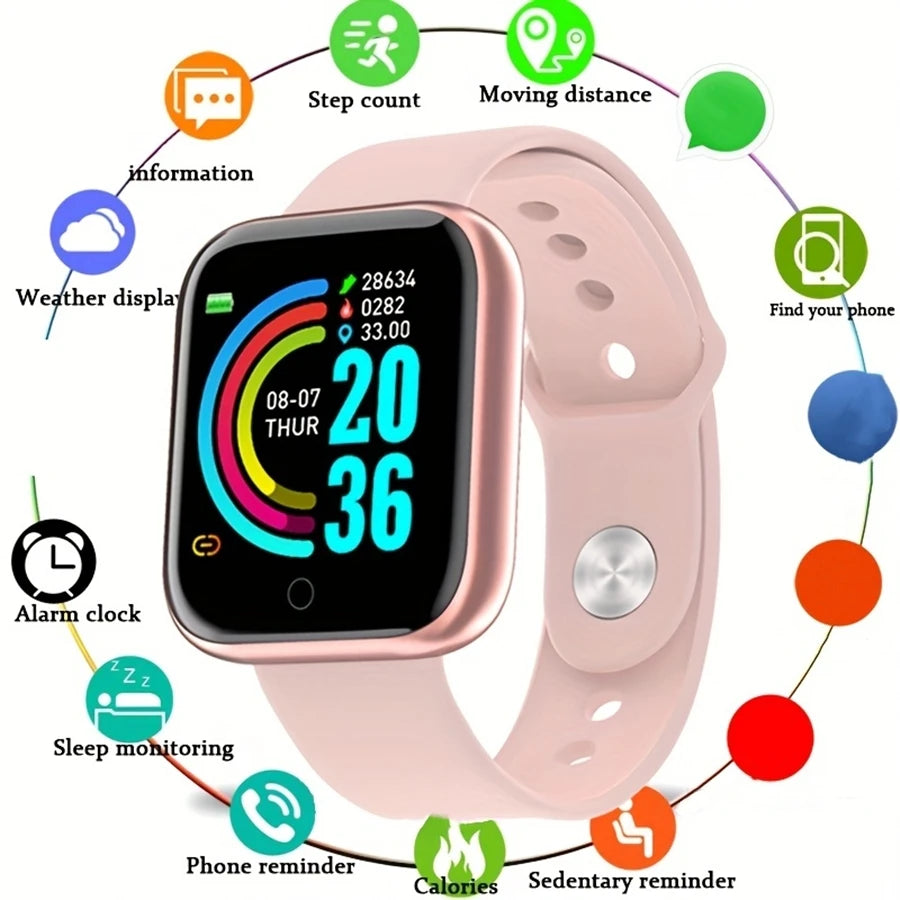 Smartwatch for Men & Women – Fitness Tracker with Heart Rate, Sleep & Activity Monitor for Android & iOS