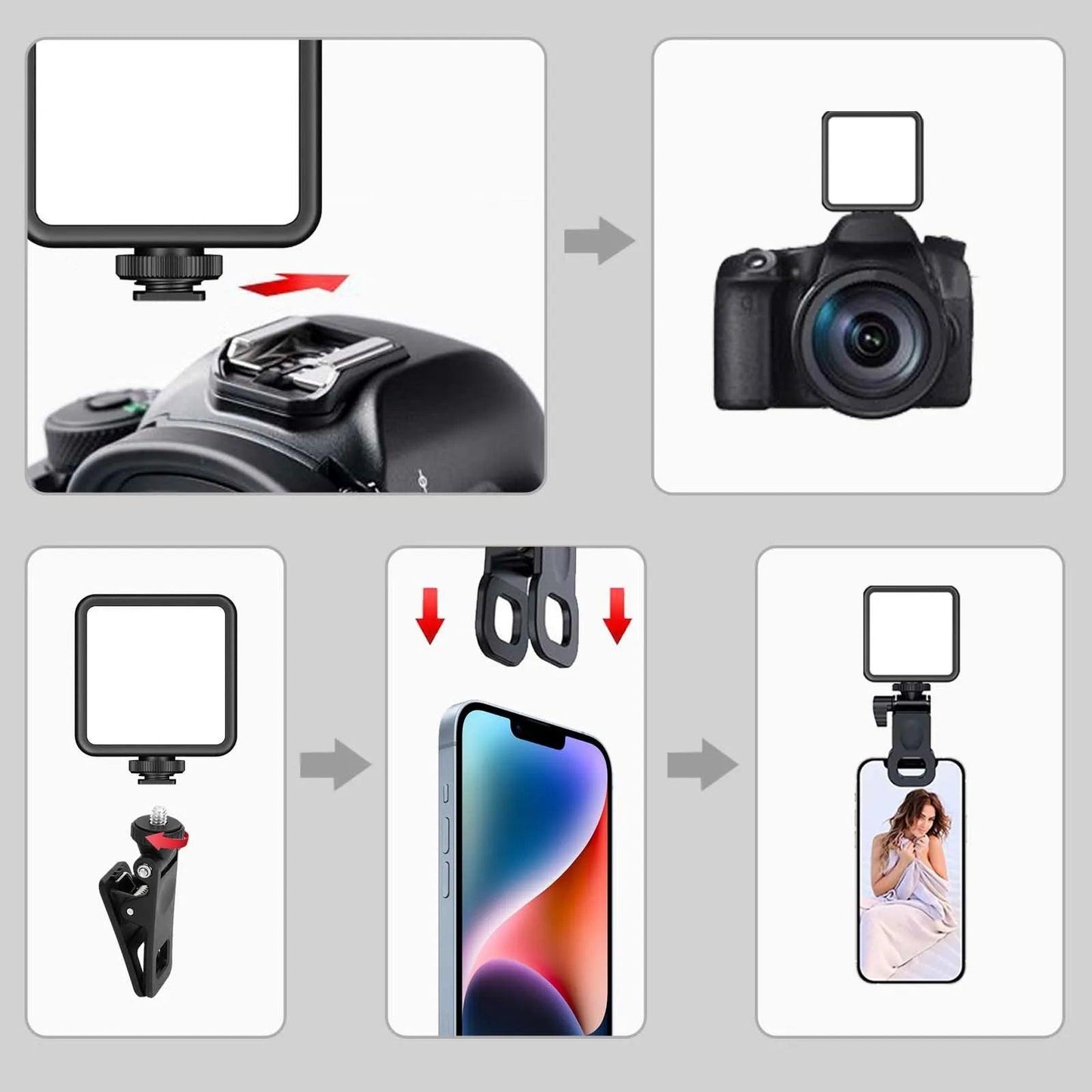 Portable LED Clip Video Light - Bargain Tool