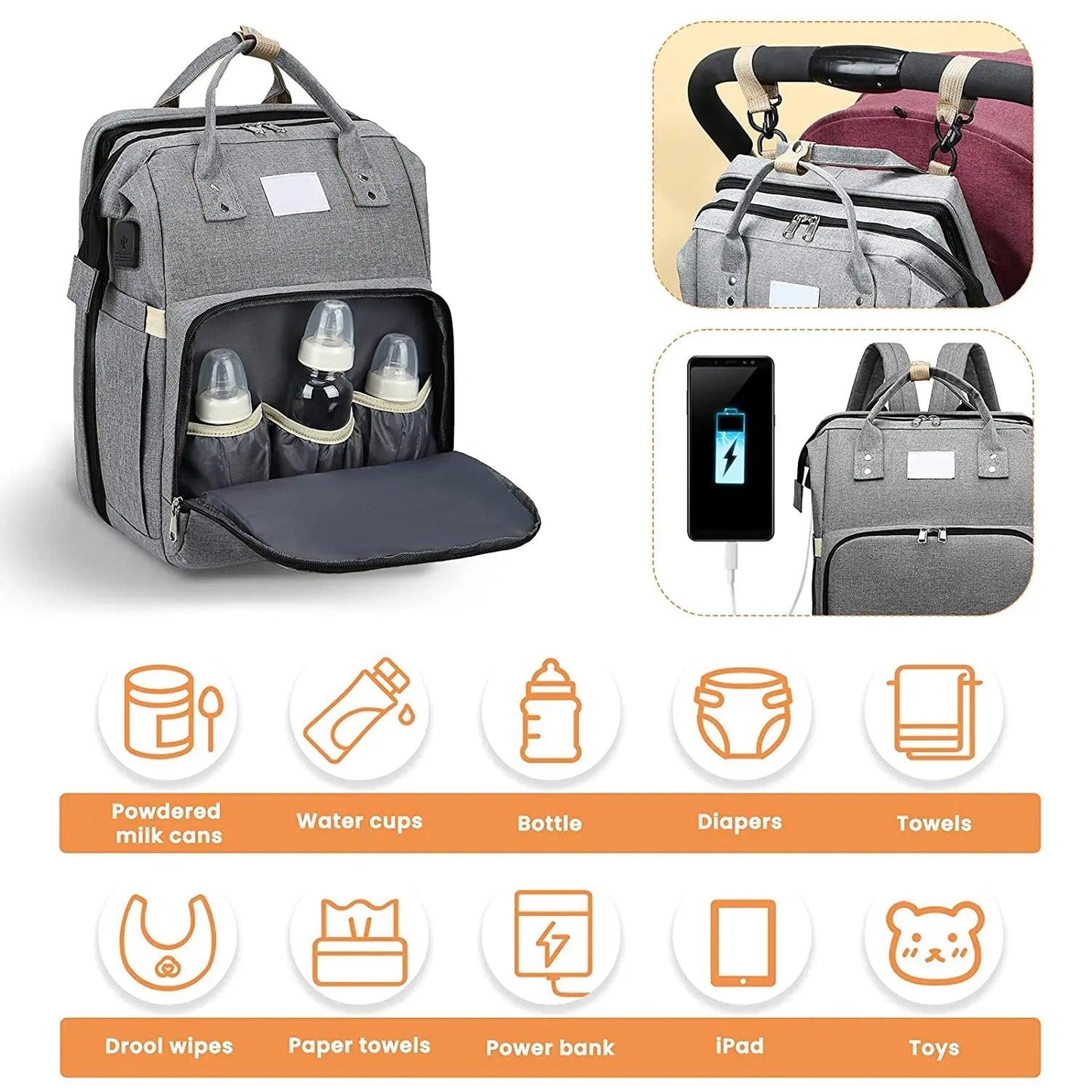 Portable Mommy Folding Baby Bag - Bargain Tool