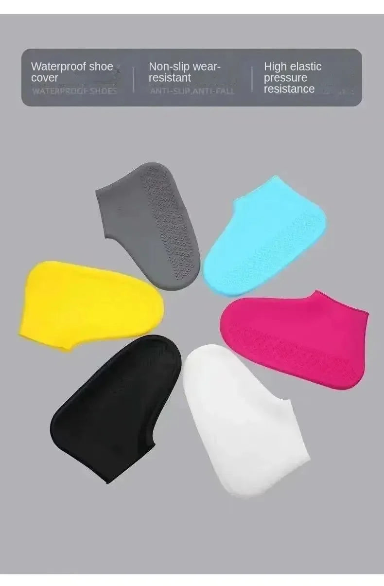 Silicone Waterproof Shoe Covers – Reusable Non-Slip Rain Overshoes for Outdoor Walking, Cycling & Travel
