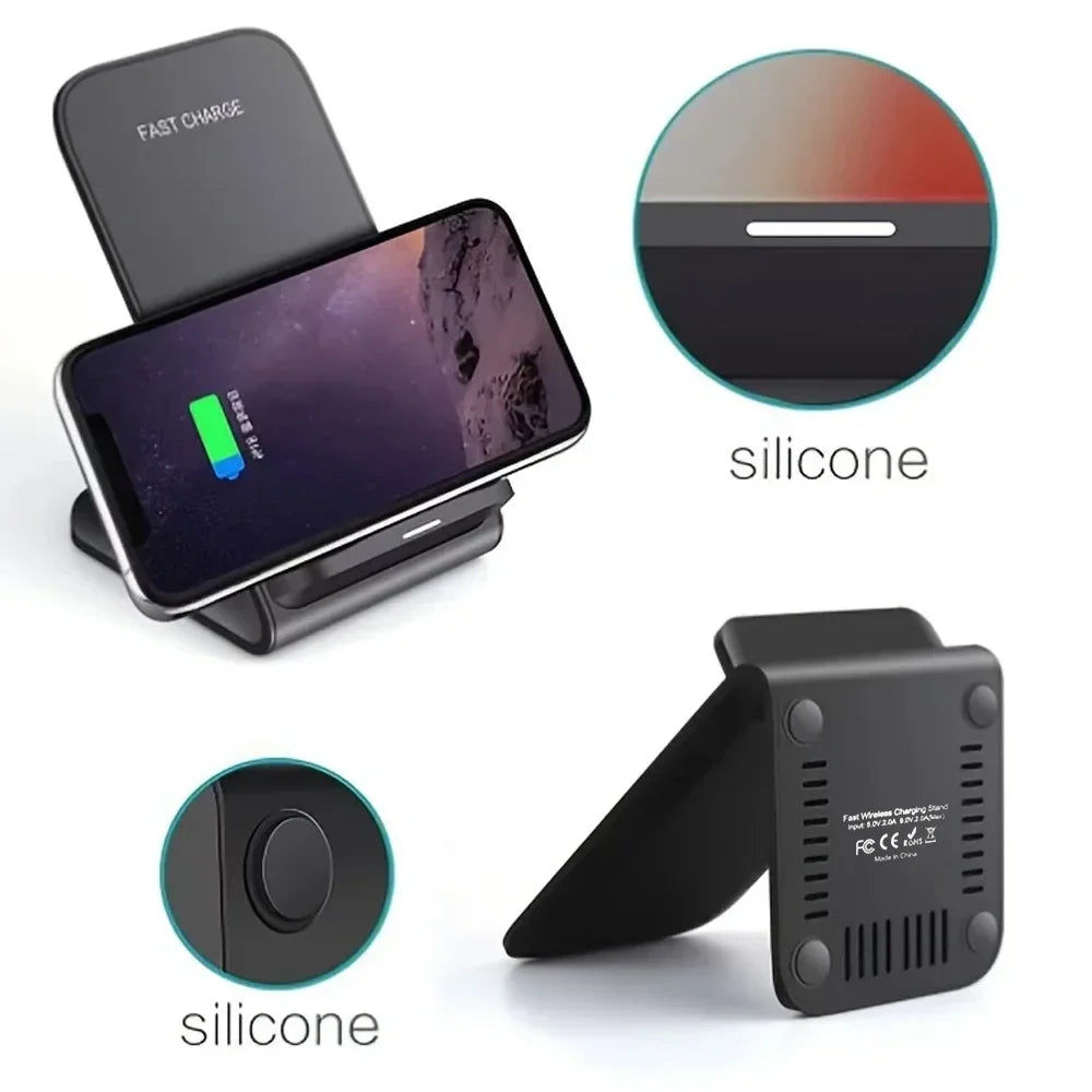 100W Fast Wireless Charging Stand – Quick Charger for Samsung Galaxy S24/S23/S22/S21 Ultra, iPhone 15/14/13/16 Pro Max & Xiaomi 14