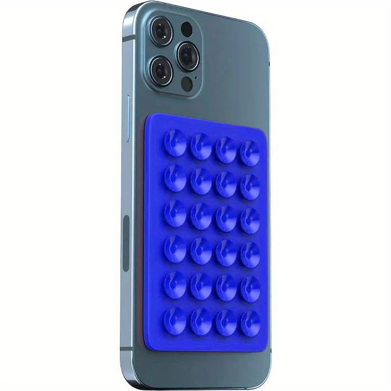 Silicone Suction Phone Holder Mat – Multifunctional Anti-Slip Wall Mount Stand for iPhone and Android