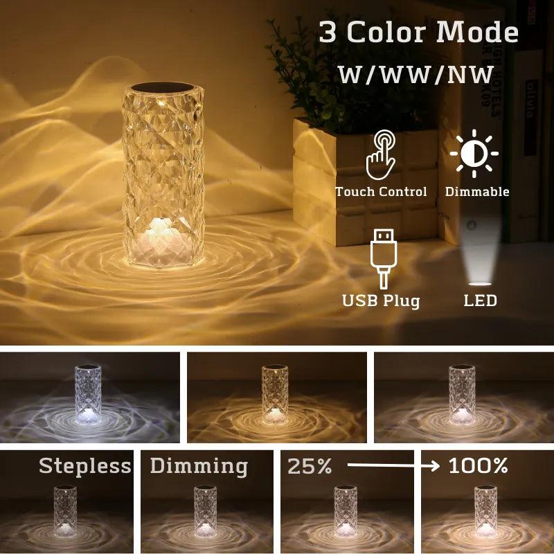 Crystal Table Lamp - Bargain Tool