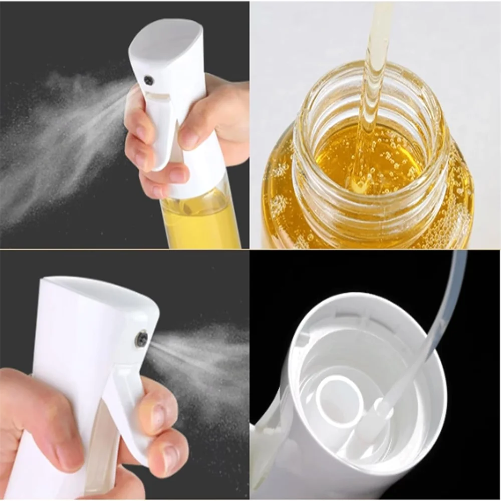 Reusable Oil Spray Bottle – Olive Oil and Vinegar Dispenser for Cooking, Baking, and BBQ (200ml / 300ml / 500ml)