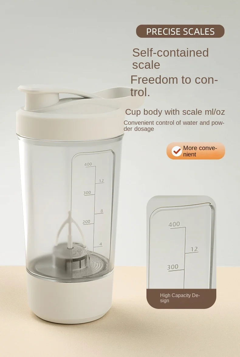 Portable Electric Blender – USB Rechargeable Shaker Cup for Smoothies, Protein Shakes, Coffee & Fitness