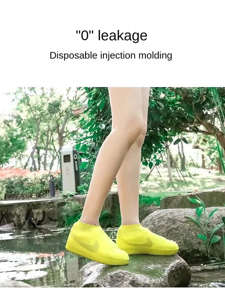 Silicone Waterproof Shoe Covers – Reusable Non-Slip Rain Overshoes for Outdoor Walking, Cycling & Travel