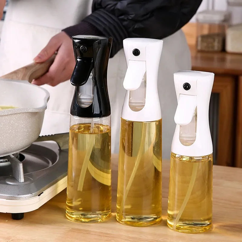 Reusable Oil Spray Bottle – Olive Oil and Vinegar Dispenser for Cooking, Baking, and BBQ (200ml / 300ml / 500ml)