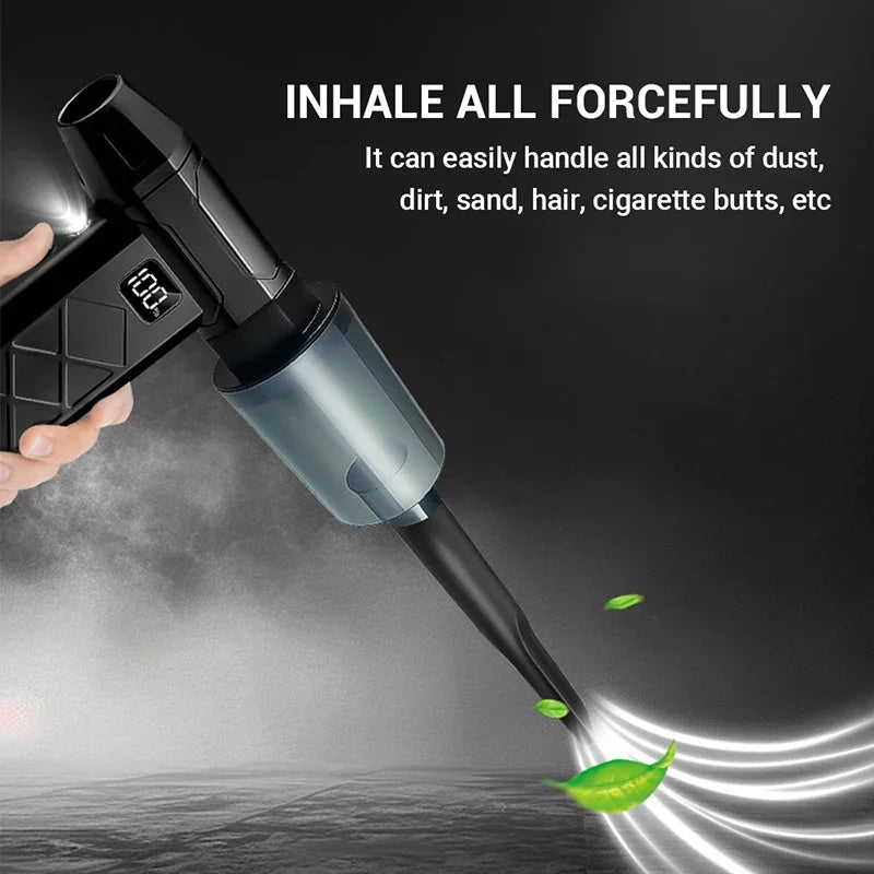 800000RPM Turbo Air Blower – 5-Speed Brushless Handheld Fan with Rechargeable Battery for Dust Cleaning, Outdoor & DIY Use