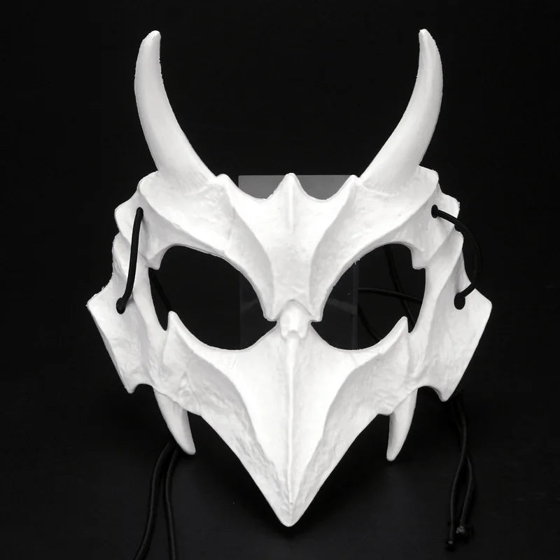 Halloween Half-Face Mask – Dragon, Tiger, Wolf, and Skull Designs for Cosplay, Parties, and Performances