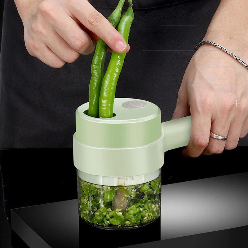 4 in 1 Electric Vegetable Processor - Bargain Tool