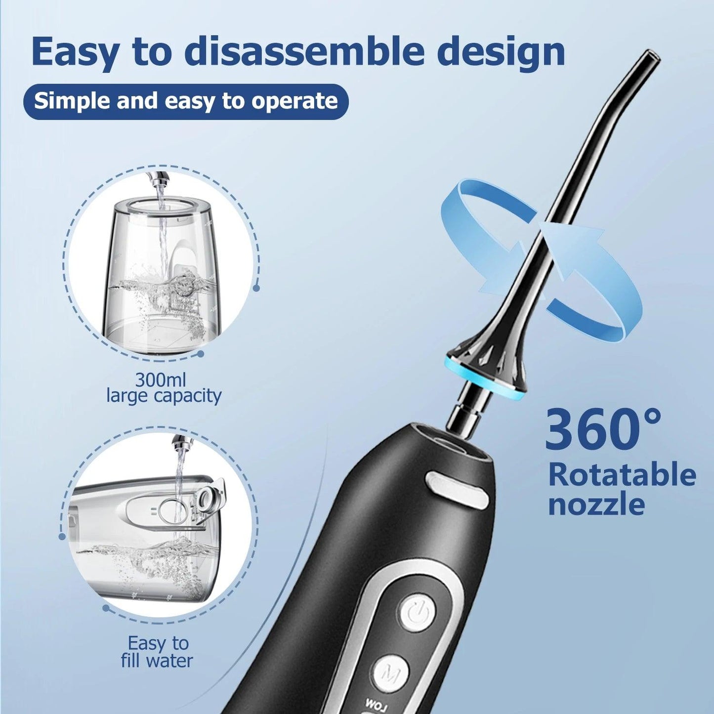 Rechargeable Water Flosser For Oral Care - Bargain Tool