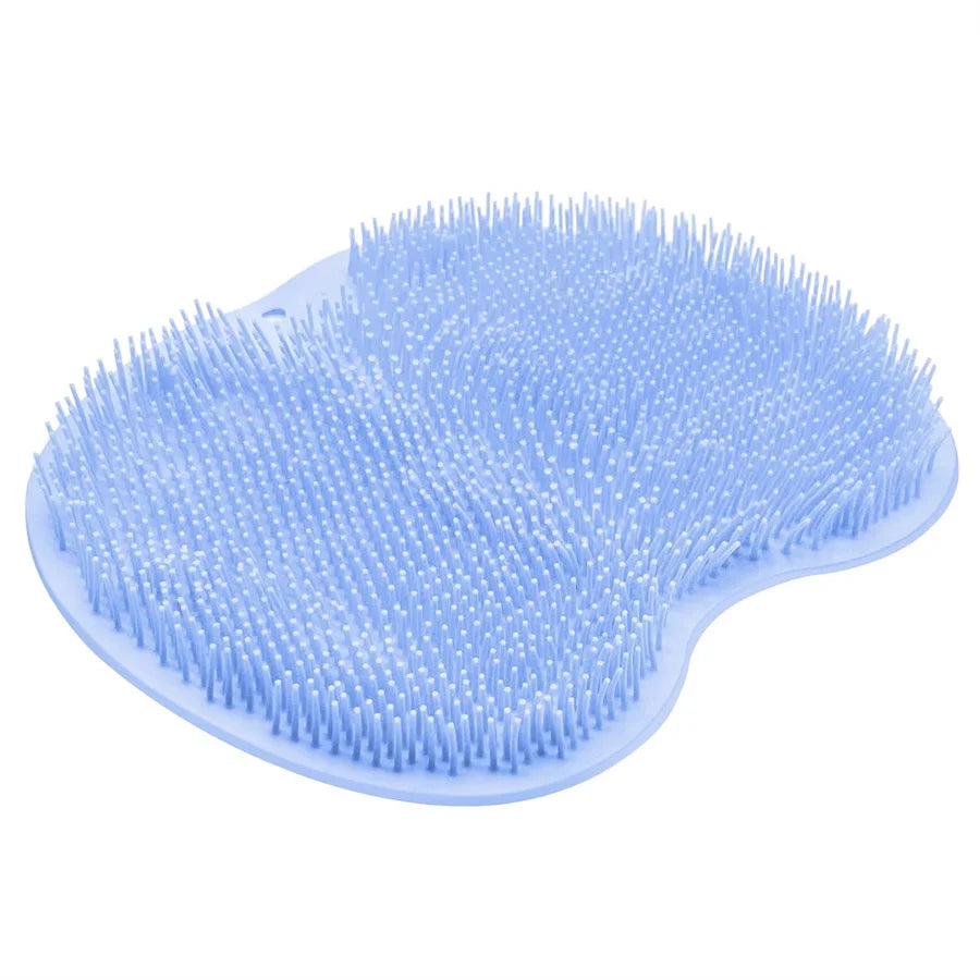 Shower Foot Scrubber & Back Washer – Exfoliating Bath Mat with Suction Cups for Deep Cleaning and Massage