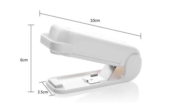 Mini Handheld Heat Sealer – Portable Food Bag Resealer for Airtight Storage (Battery Powered)