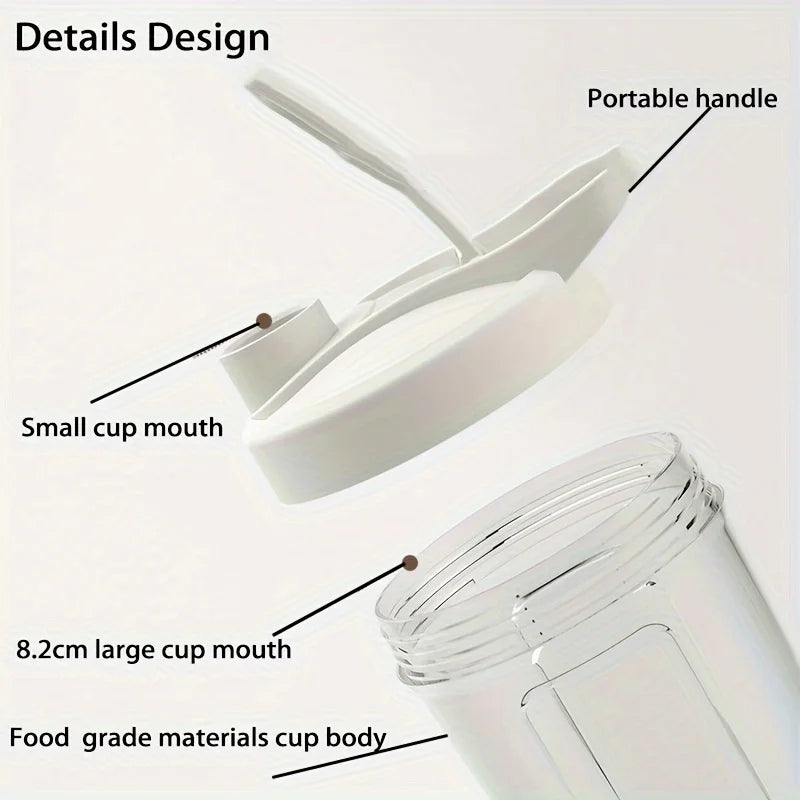 Portable Electric Blender – USB Rechargeable Shaker Cup for Smoothies, Protein Shakes, Coffee & Fitness