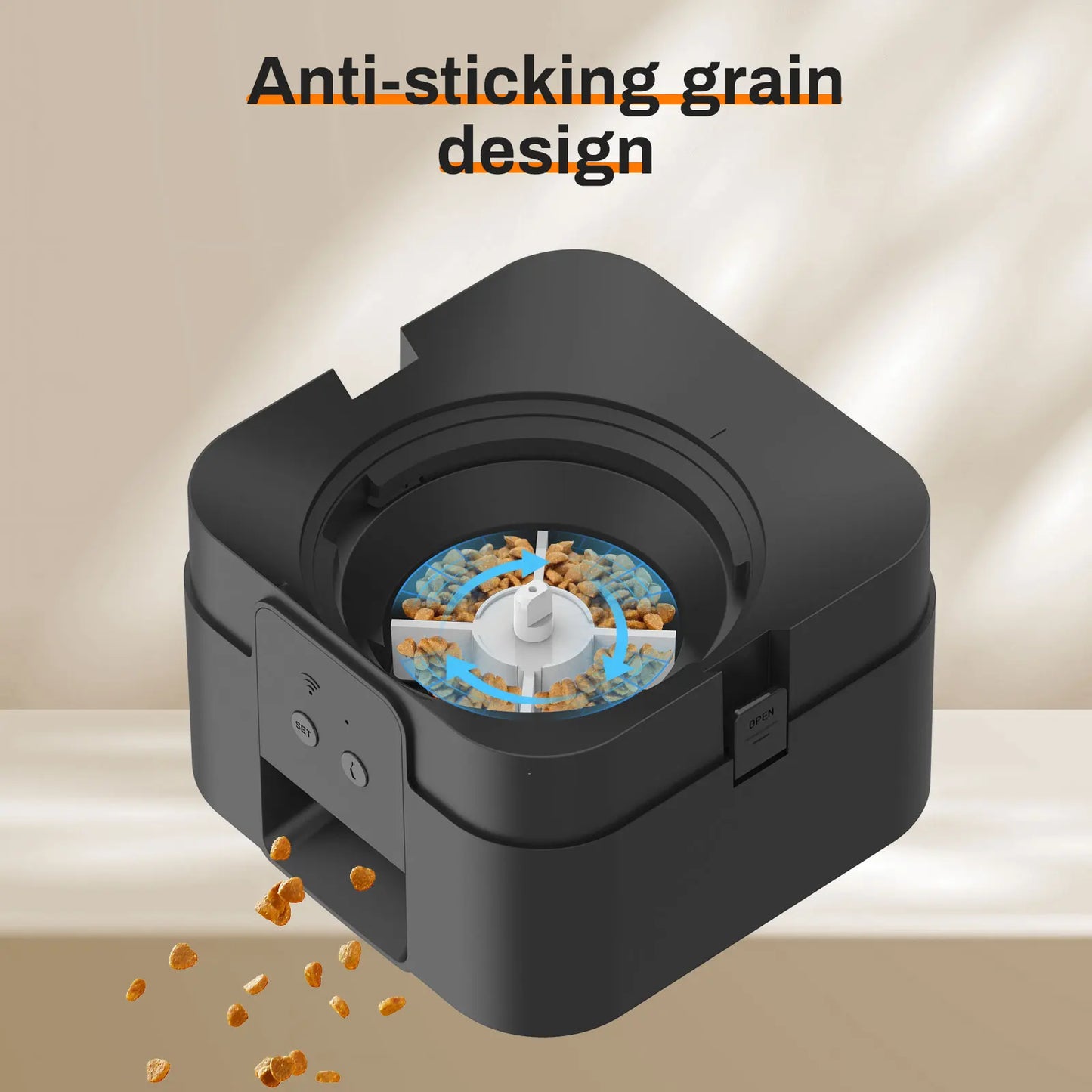 Smart Automatic Pet Feeder – Timed Cat & Dog Food Dispenser with Portion Control and LCD Display