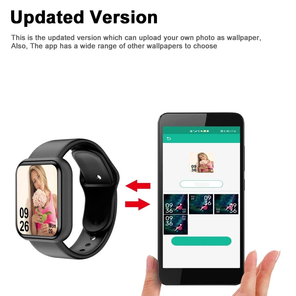 Smartwatch for Men & Women – Fitness Tracker with Heart Rate, Sleep & Activity Monitor for Android & iOS