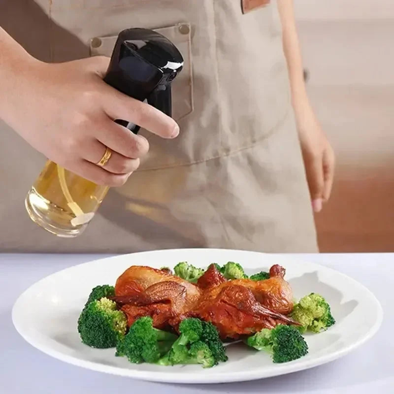 Reusable Oil Spray Bottle – Olive Oil and Vinegar Dispenser for Cooking, Baking, and BBQ (200ml / 300ml / 500ml)