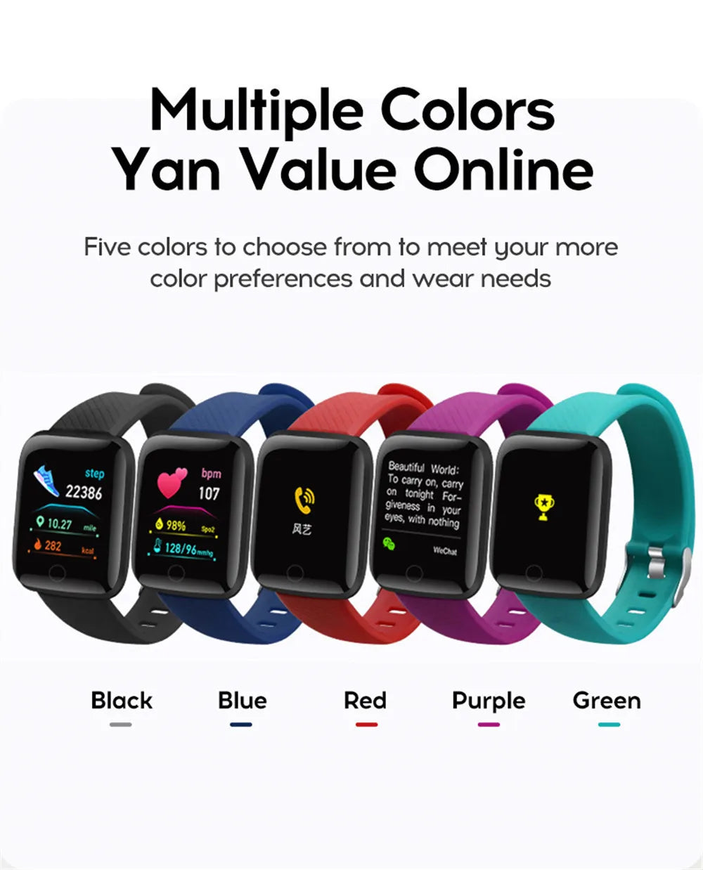 Smartwatch for Men & Women – Fitness Tracker with Heart Rate, Sleep & Activity Monitor for Android & iOS