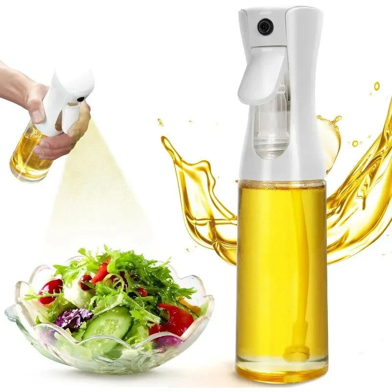 Reusable Oil Spray Bottle – Olive Oil and Vinegar Dispenser for Cooking, Baking, and BBQ (200ml / 300ml / 500ml)