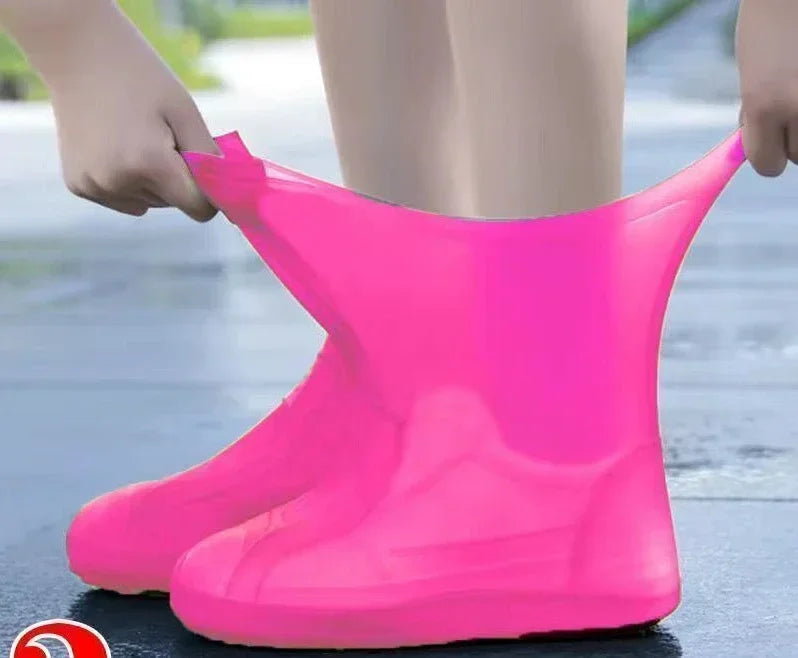 Silicone Waterproof Shoe Covers – Reusable Non-Slip Rain Overshoes for Outdoor Walking, Cycling & Travel