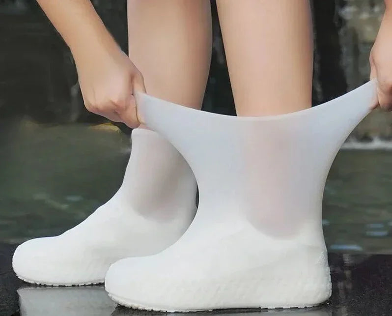Silicone Waterproof Shoe Covers – Reusable Non-Slip Rain Overshoes for Outdoor Walking, Cycling & Travel