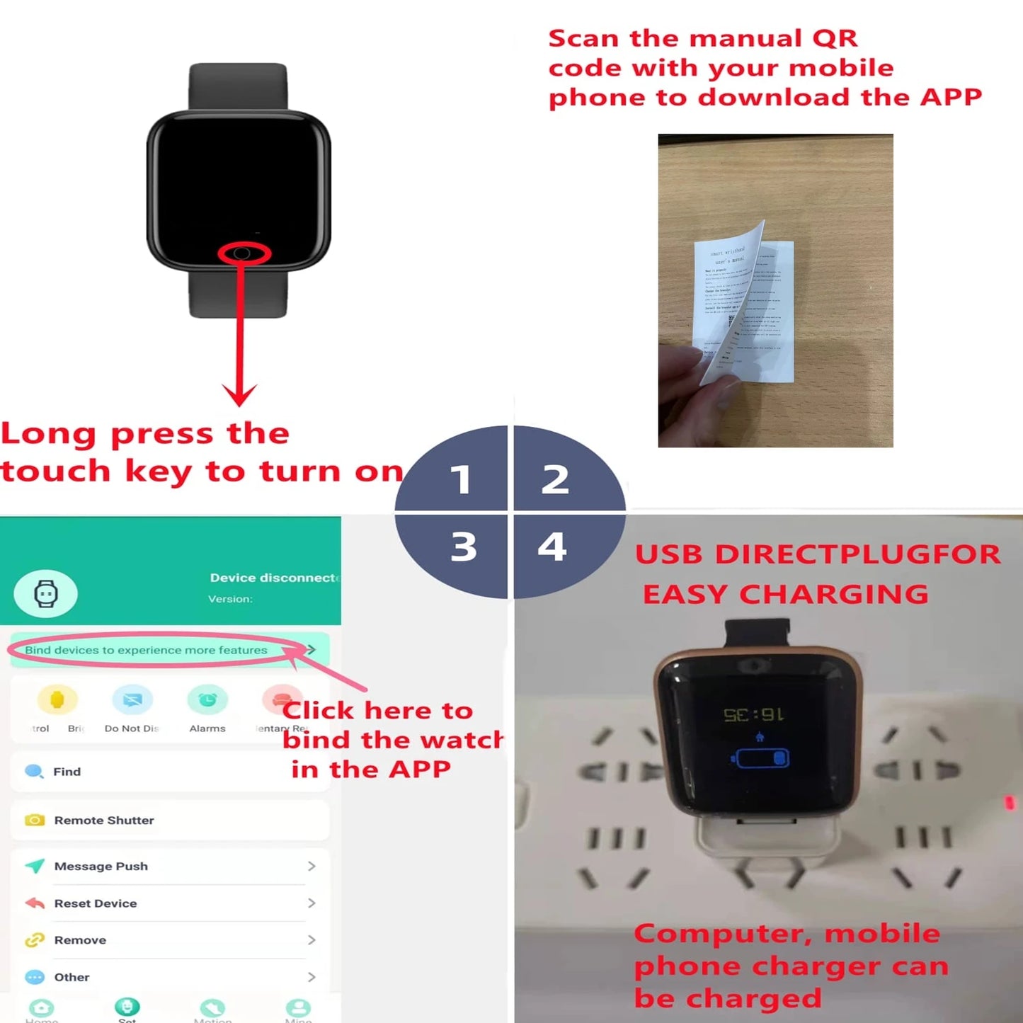 Smartwatch for Men & Women – Fitness Tracker with Heart Rate, Sleep & Activity Monitor for Android & iOS