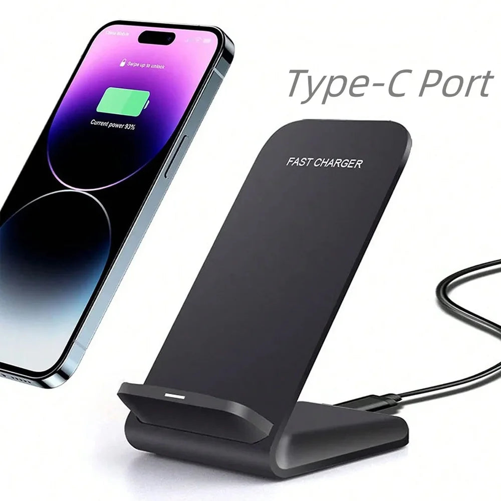 100W Fast Wireless Charging Stand – Quick Charger for Samsung Galaxy S24/S23/S22/S21 Ultra, iPhone 15/14/13/16 Pro Max & Xiaomi 14