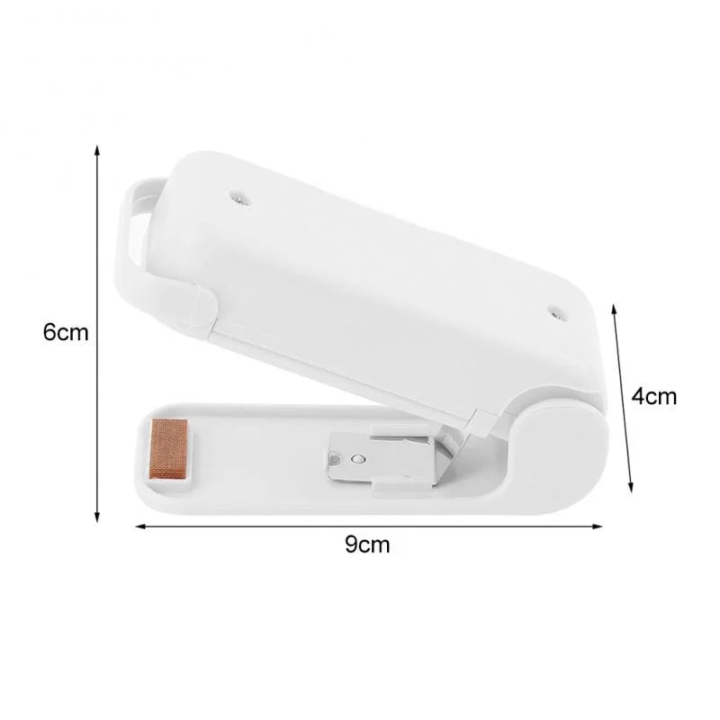Mini Handheld Heat Sealer – Portable Food Bag Resealer for Airtight Storage (Battery Powered)