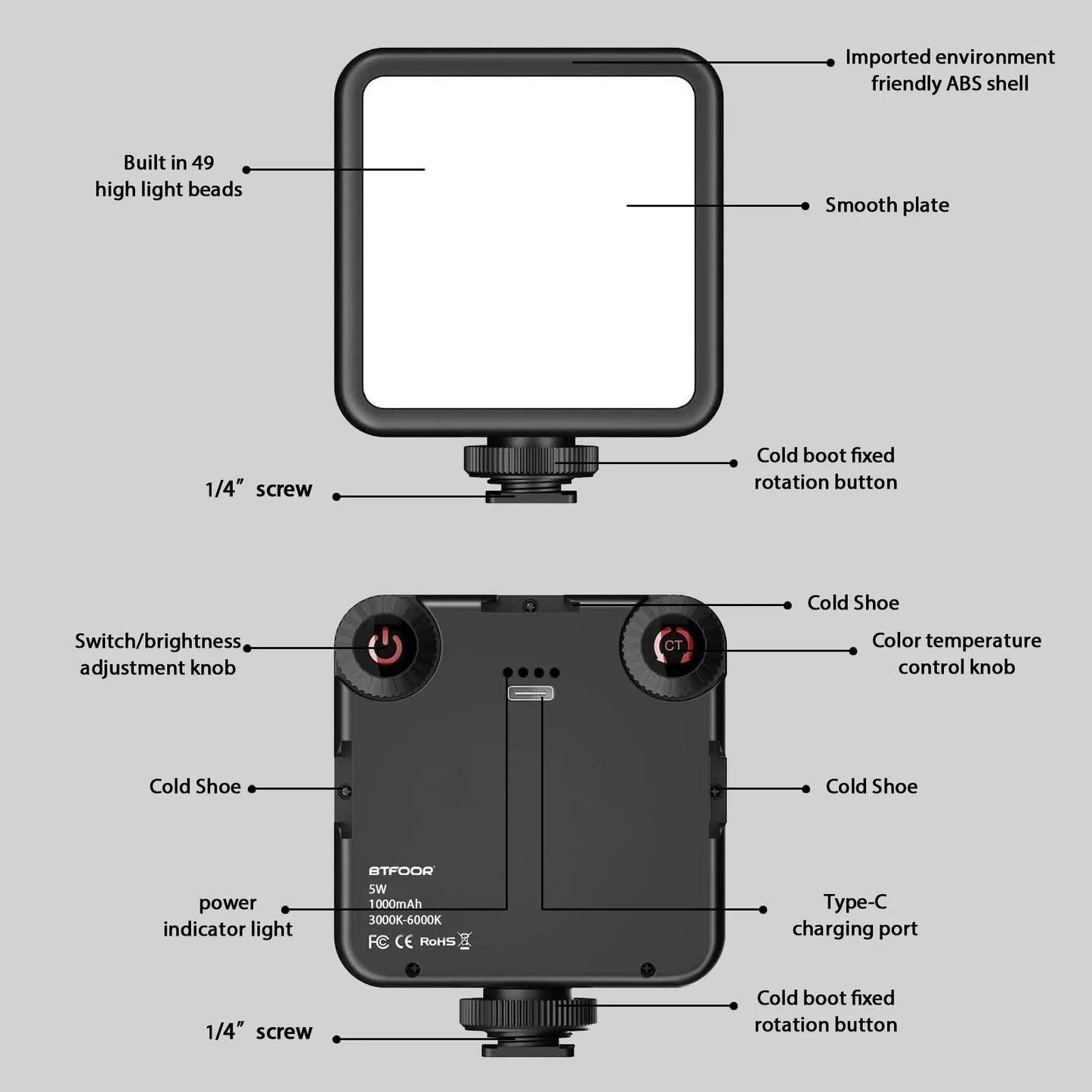 Portable LED Clip Video Light - Bargain Tool
