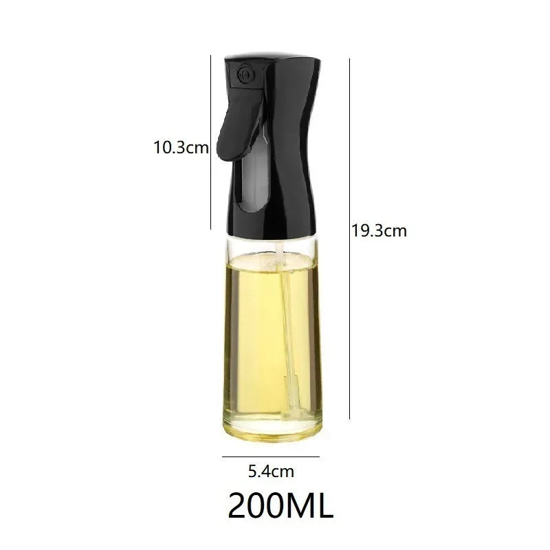 Reusable Oil Spray Bottle – Olive Oil and Vinegar Dispenser for Cooking, Baking, and BBQ (200ml / 300ml / 500ml)