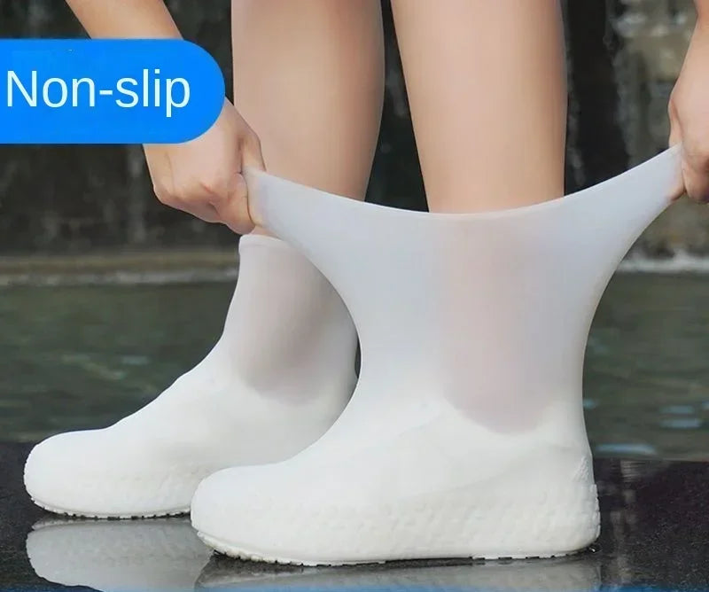 Silicone Waterproof Shoe Covers – Reusable Non-Slip Rain Overshoes for Outdoor Walking, Cycling & Travel