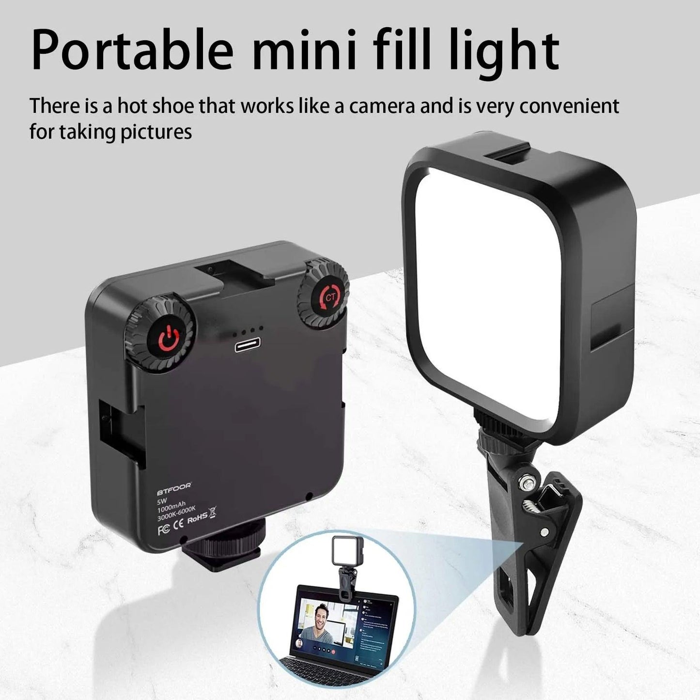 Portable LED Clip Video Light - Bargain Tool
