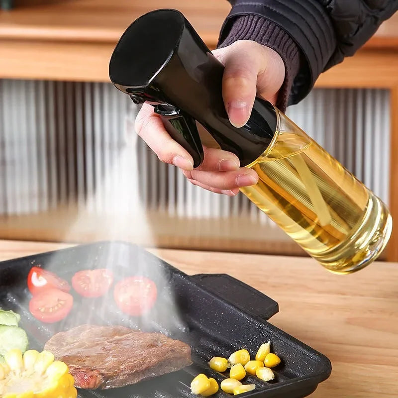 Reusable Oil Spray Bottle – Olive Oil and Vinegar Dispenser for Cooking, Baking, and BBQ (200ml / 300ml / 500ml)