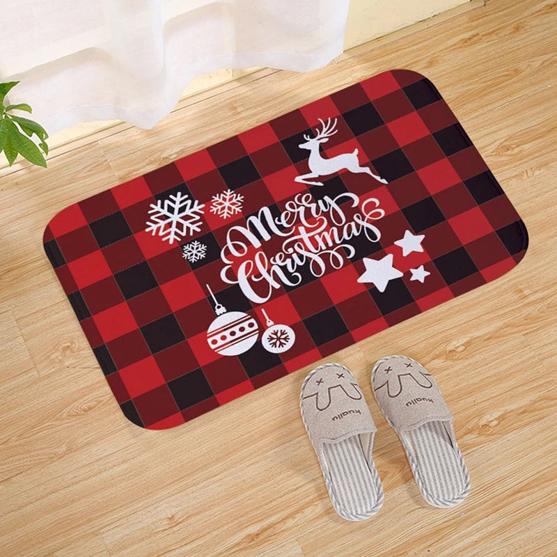 Christmas Door Mat – Santa Claus Merry Christmas Outdoor Rug for Home, Porch, and Holiday Decorations 2025
