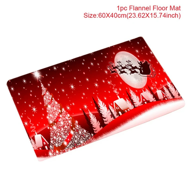 Christmas Door Mat – Santa Claus Merry Christmas Outdoor Rug for Home, Porch, and Holiday Decorations 2025