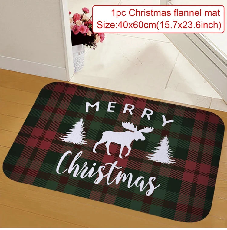 Christmas Door Mat – Santa Claus Merry Christmas Outdoor Rug for Home, Porch, and Holiday Decorations 2025
