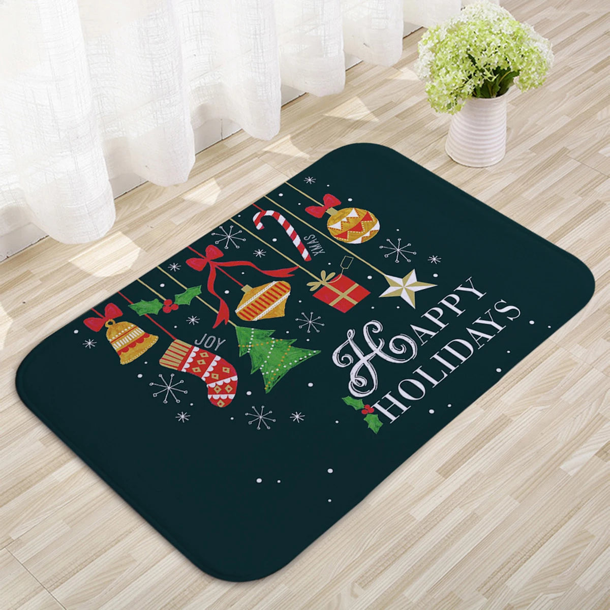 Christmas Door Mat – Santa Claus Merry Christmas Outdoor Rug for Home, Porch, and Holiday Decorations 2025