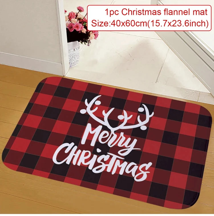 Christmas Door Mat – Santa Claus Merry Christmas Outdoor Rug for Home, Porch, and Holiday Decorations 2025